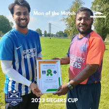 German Sherpa Man of the Match - Leela Prasad VfL Kesselheim