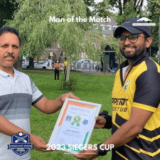German Sherpa Man of the Match - Tarun Shivamurthy - Lippstadt CC